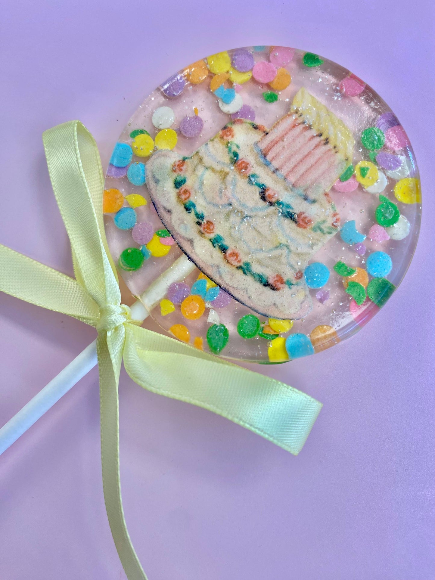 Vintage Birthday Cake Lollipops