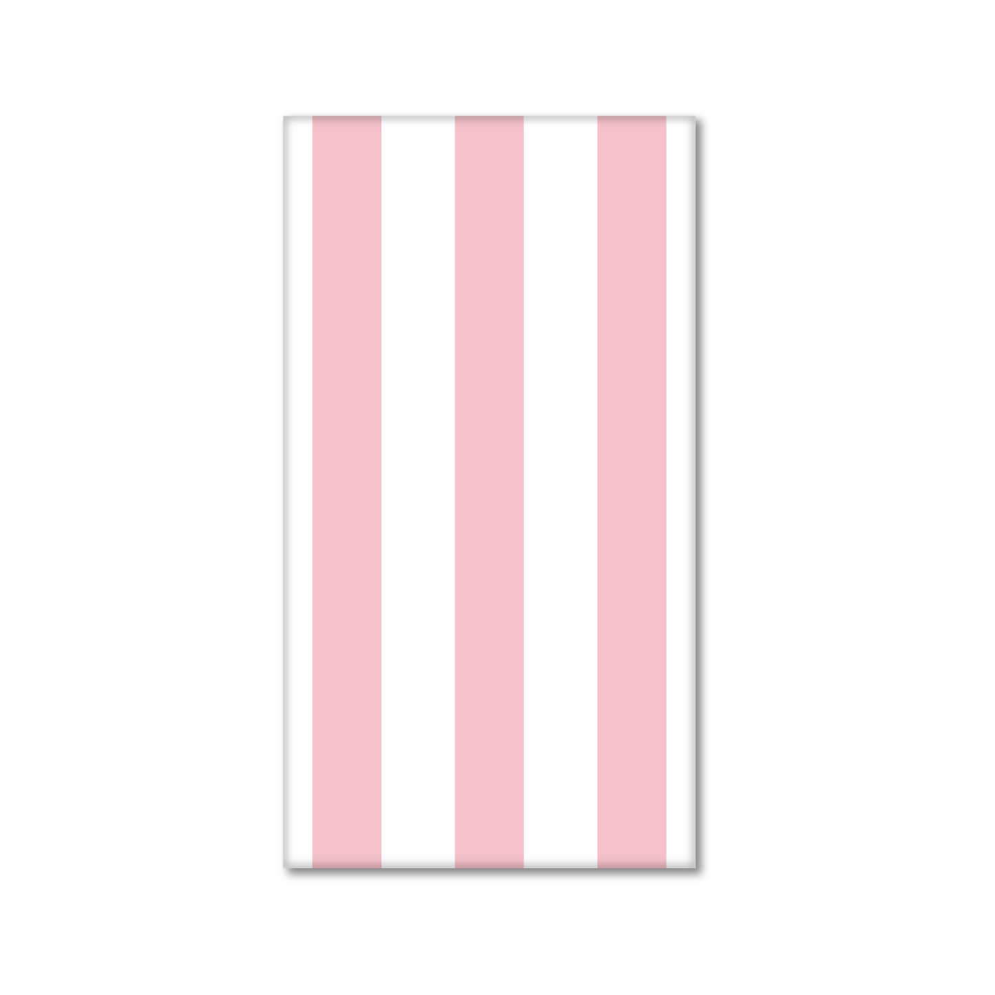 Baby Pink Cabana Strip Guest Towels