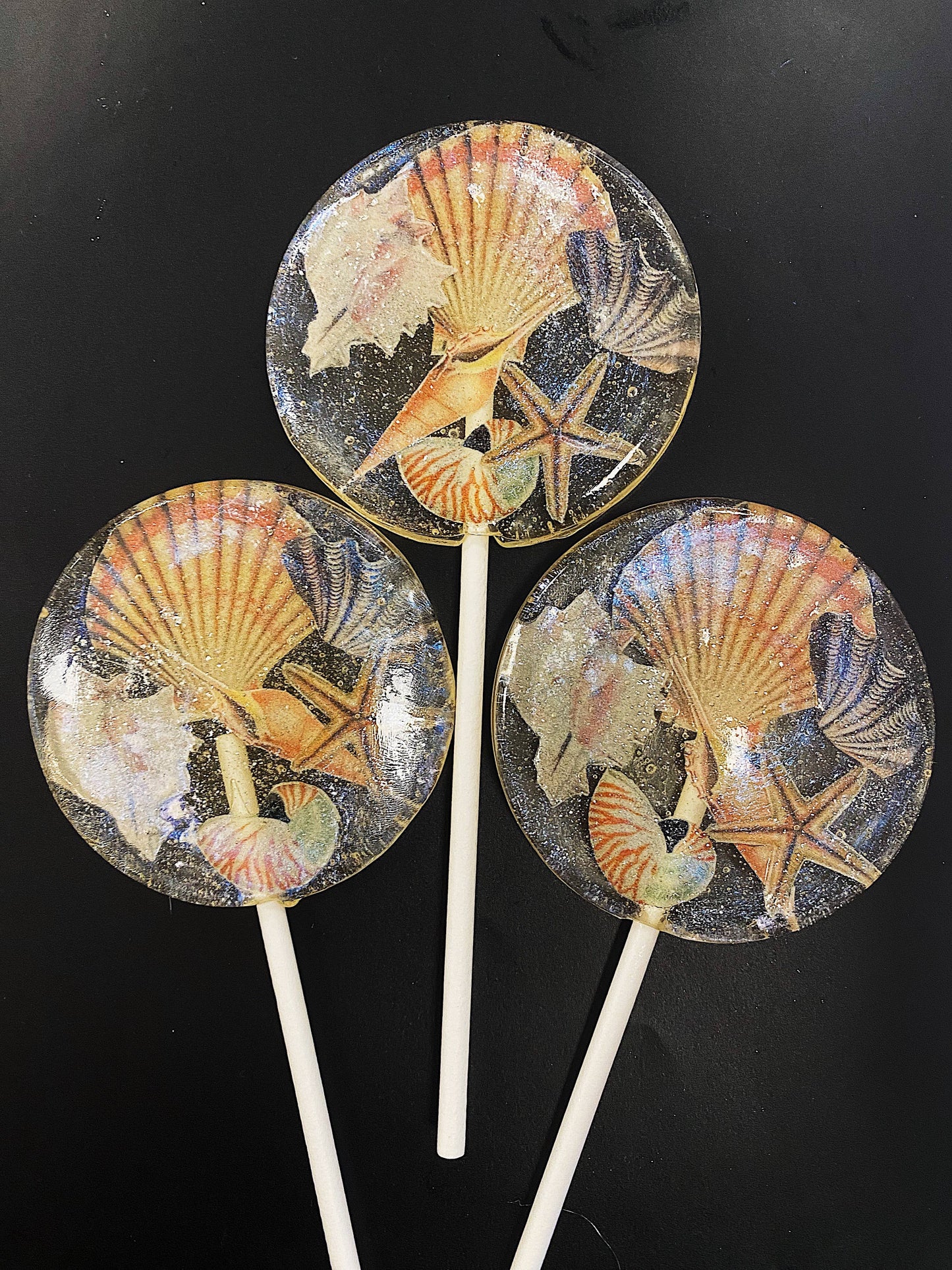 Summer Seashell Lollipops