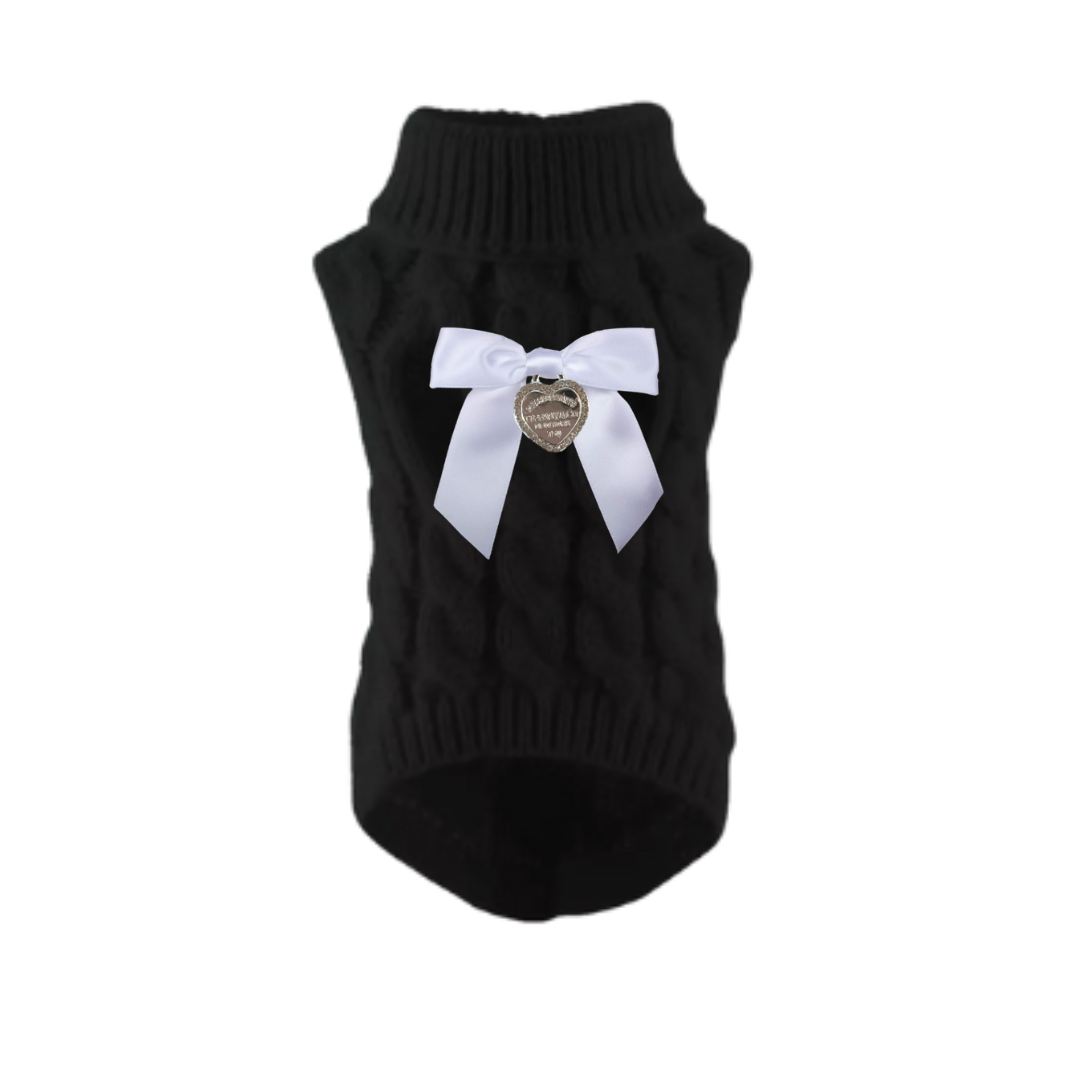 Sniffany Knit Dog Sweater: L / Tiff Blue