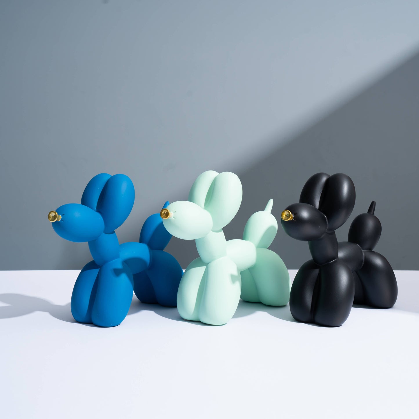 Resin Balloon Dog Ornaments Statue Figurines: Blue