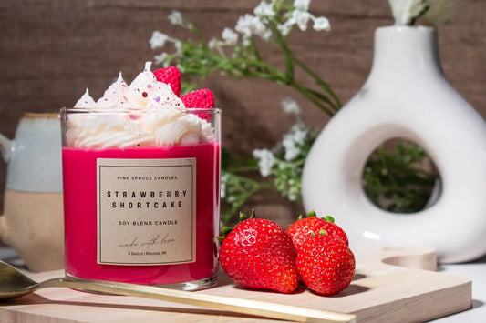 Strawberry candle