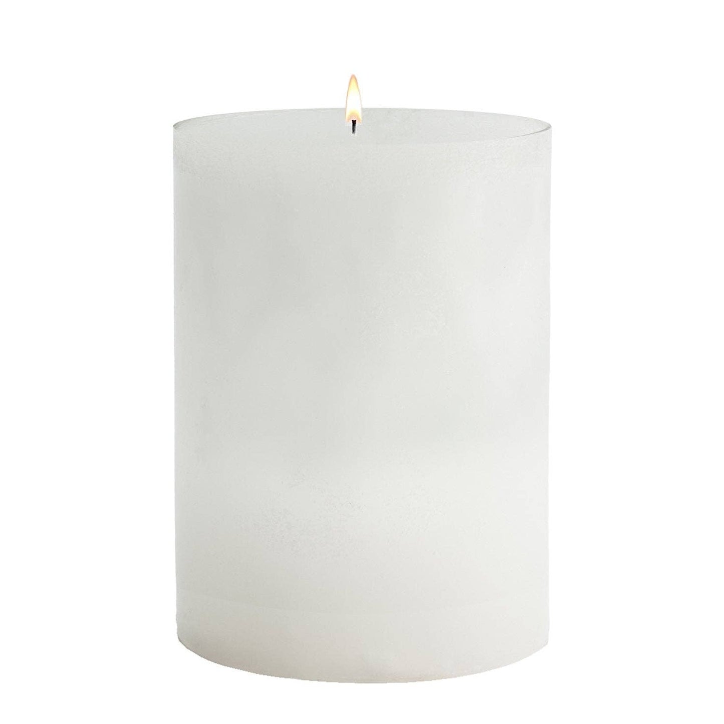 White Pillar Candles: 4x12