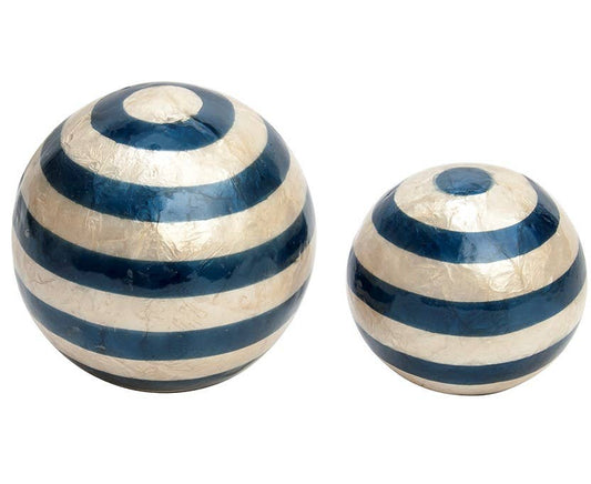 Capiz Stripe Ball Small