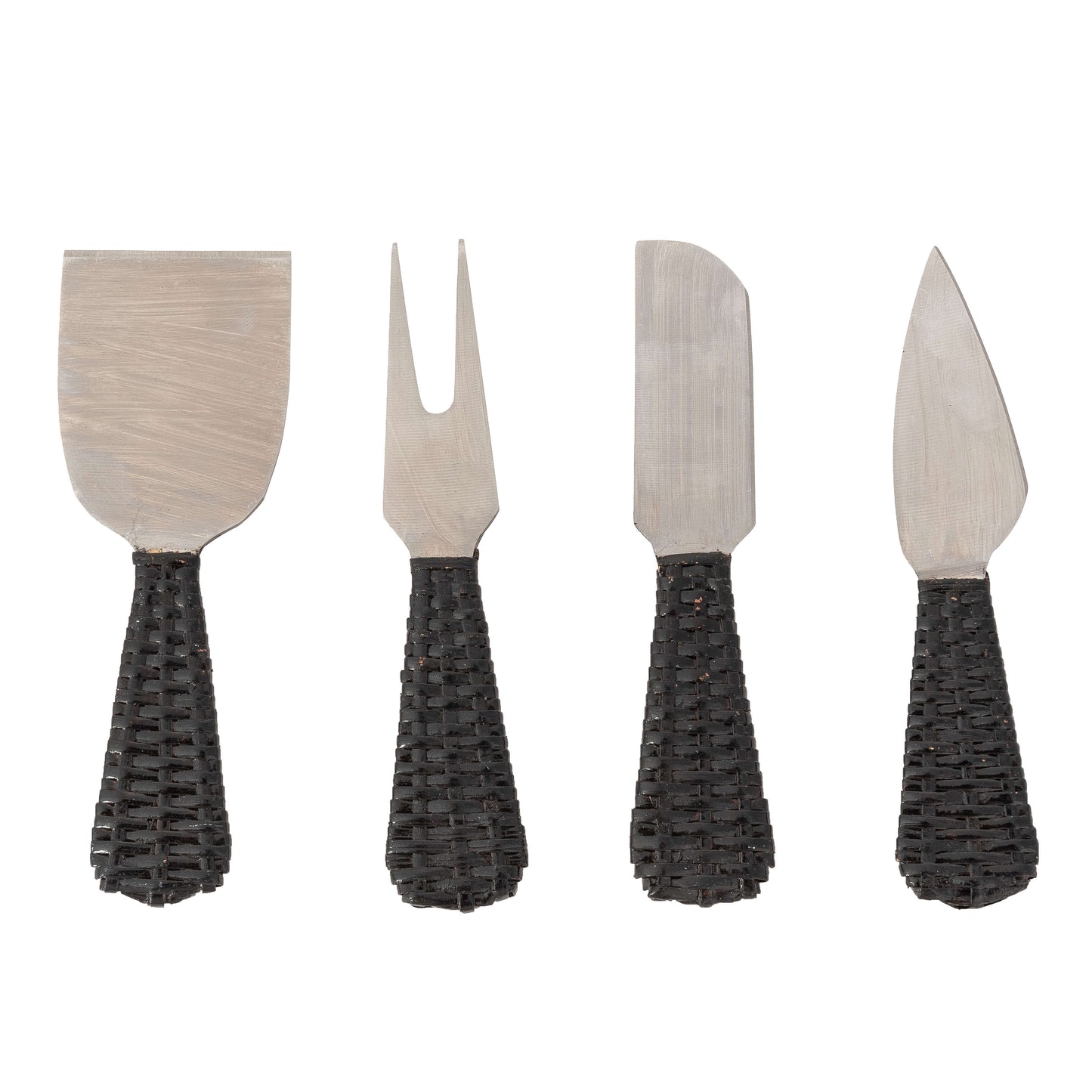 Stainless-Steel Cheese Knives : Honey Brown