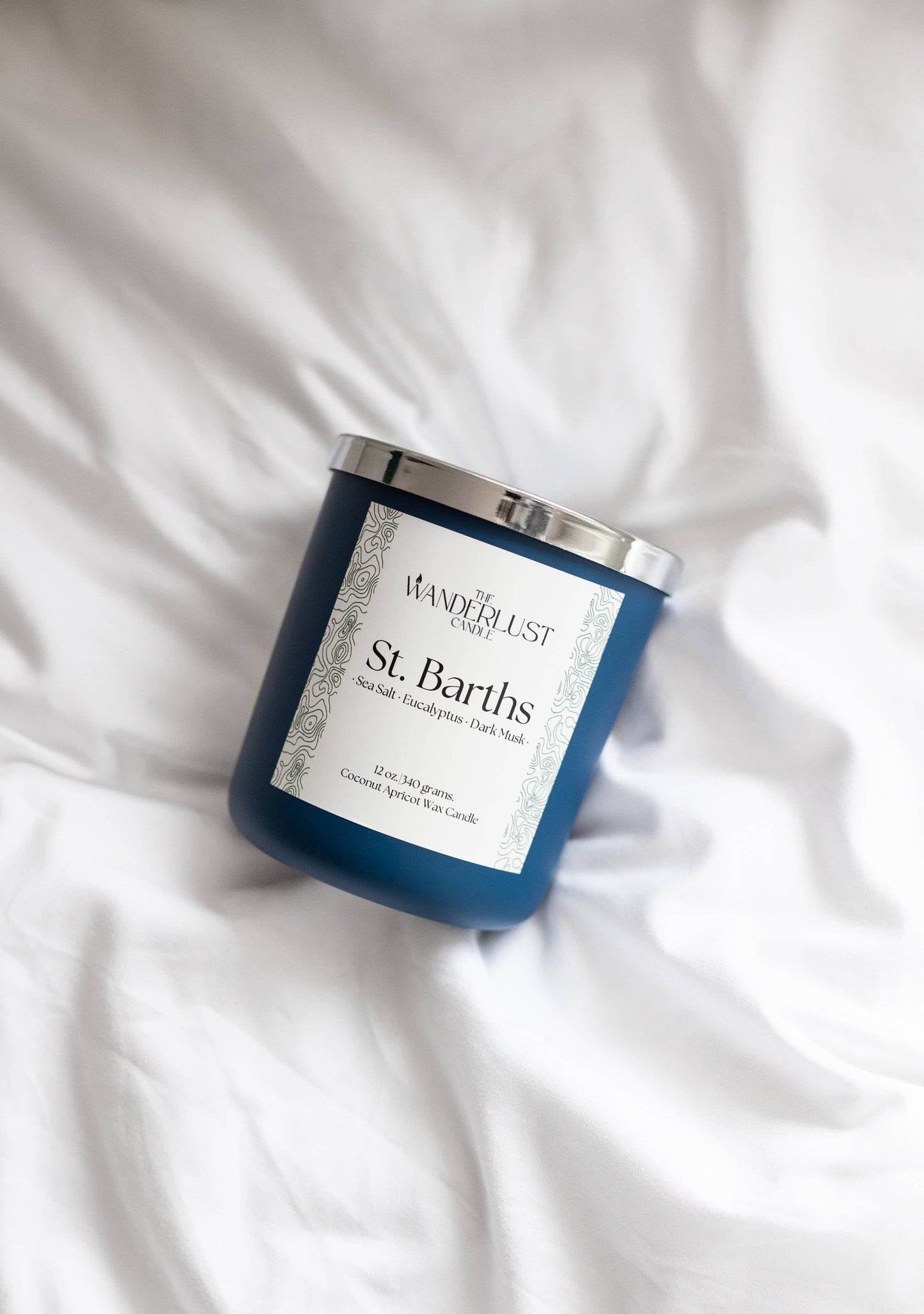 St Barths | Large (Sea Salt, Eucalyptus, and Dark Musk): Large | 12 oz. - 340 G.