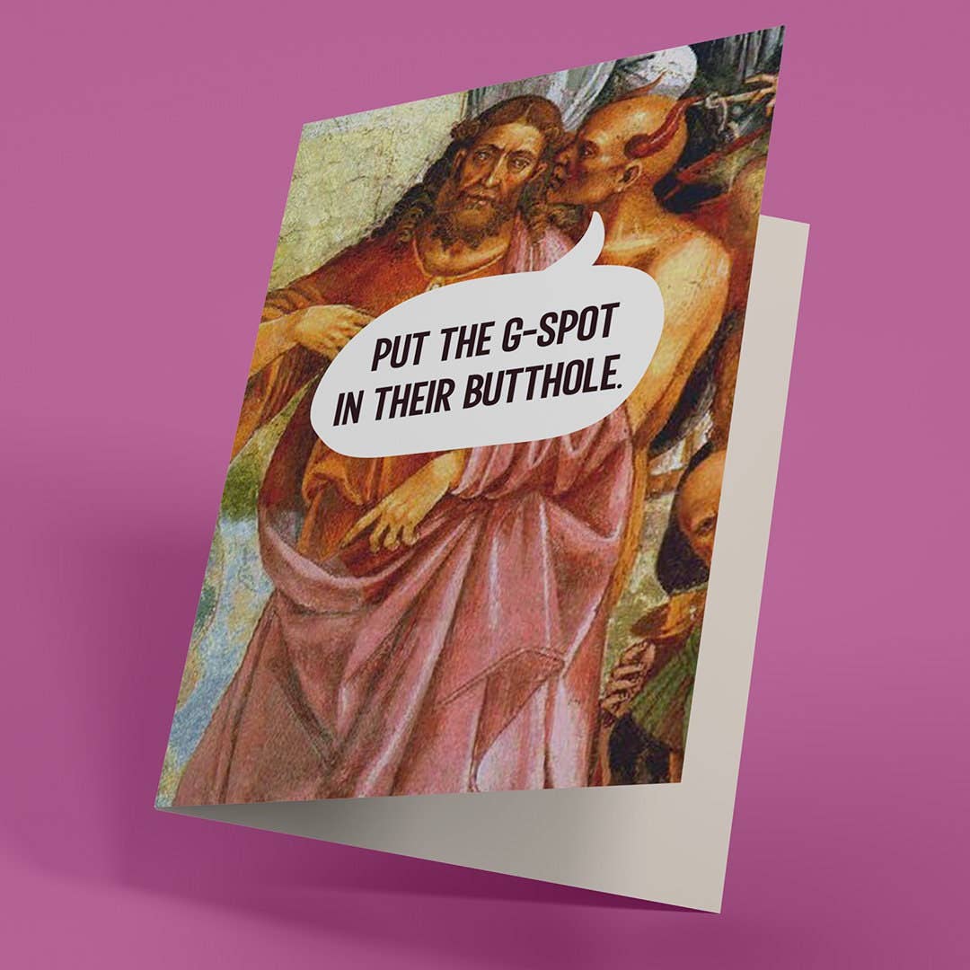 And on the 5th Day God Created G-Spots - Funny Adult Card