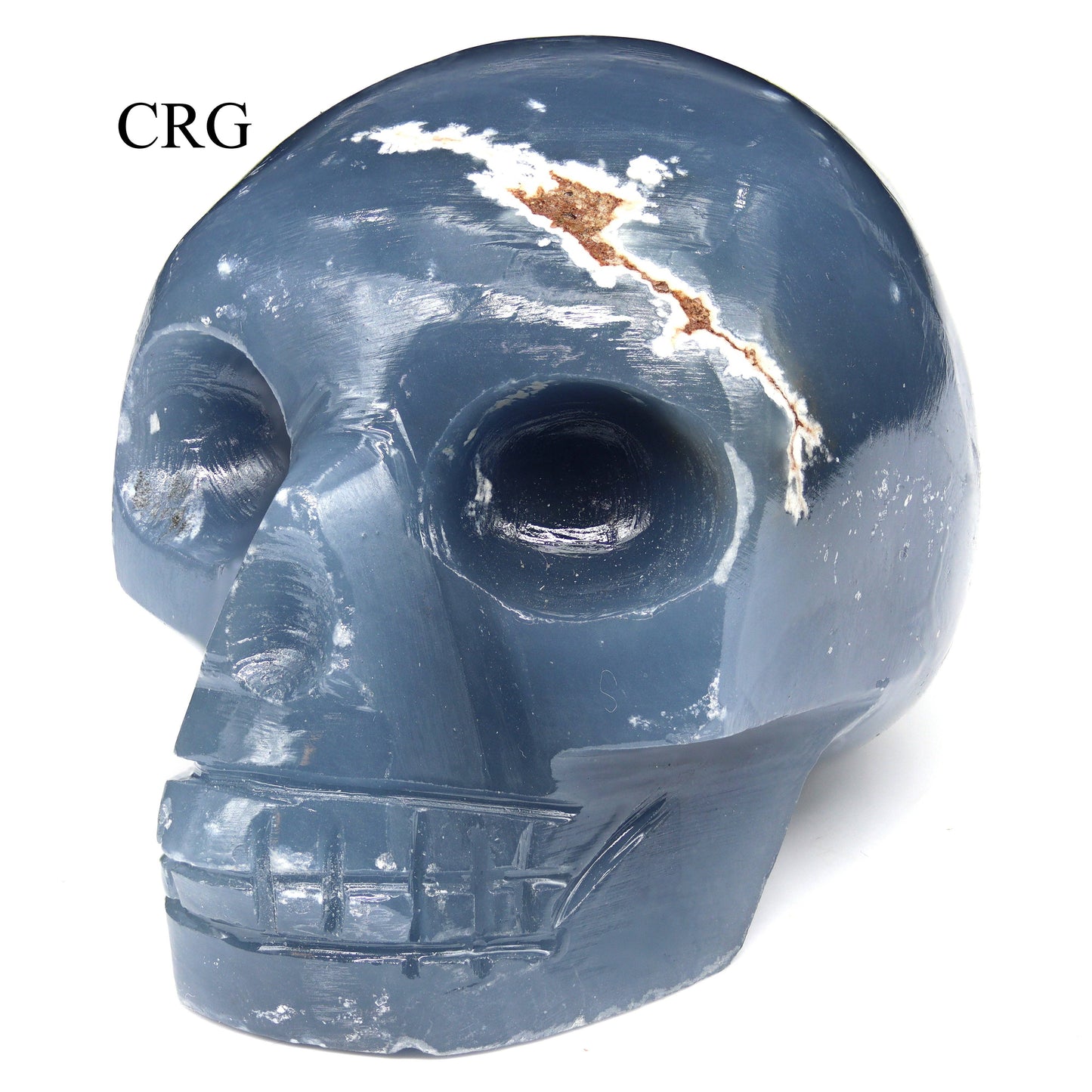 1 PIECE - Peru Angelite Skull (45 - 55 MM) AVG