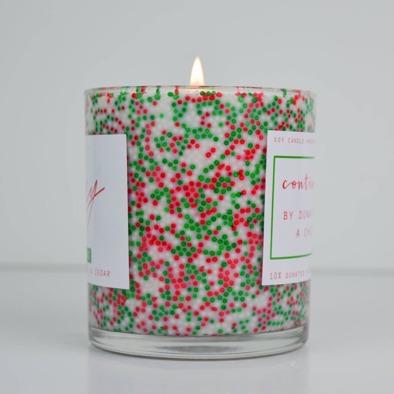 Sprinkle Merry Candle