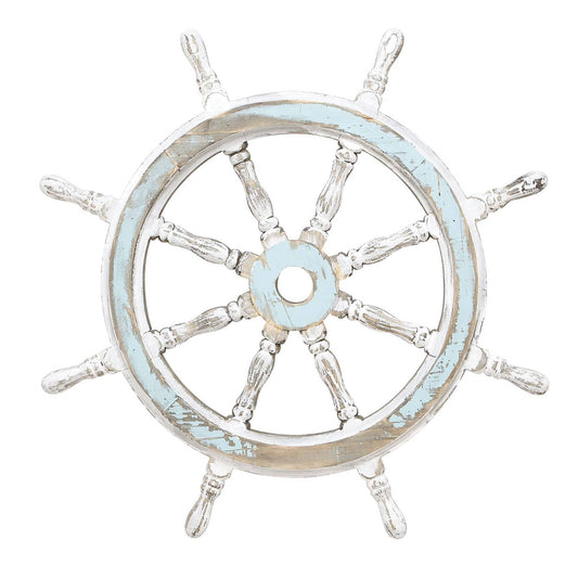 WOOD SHIP WHEEL 24"D