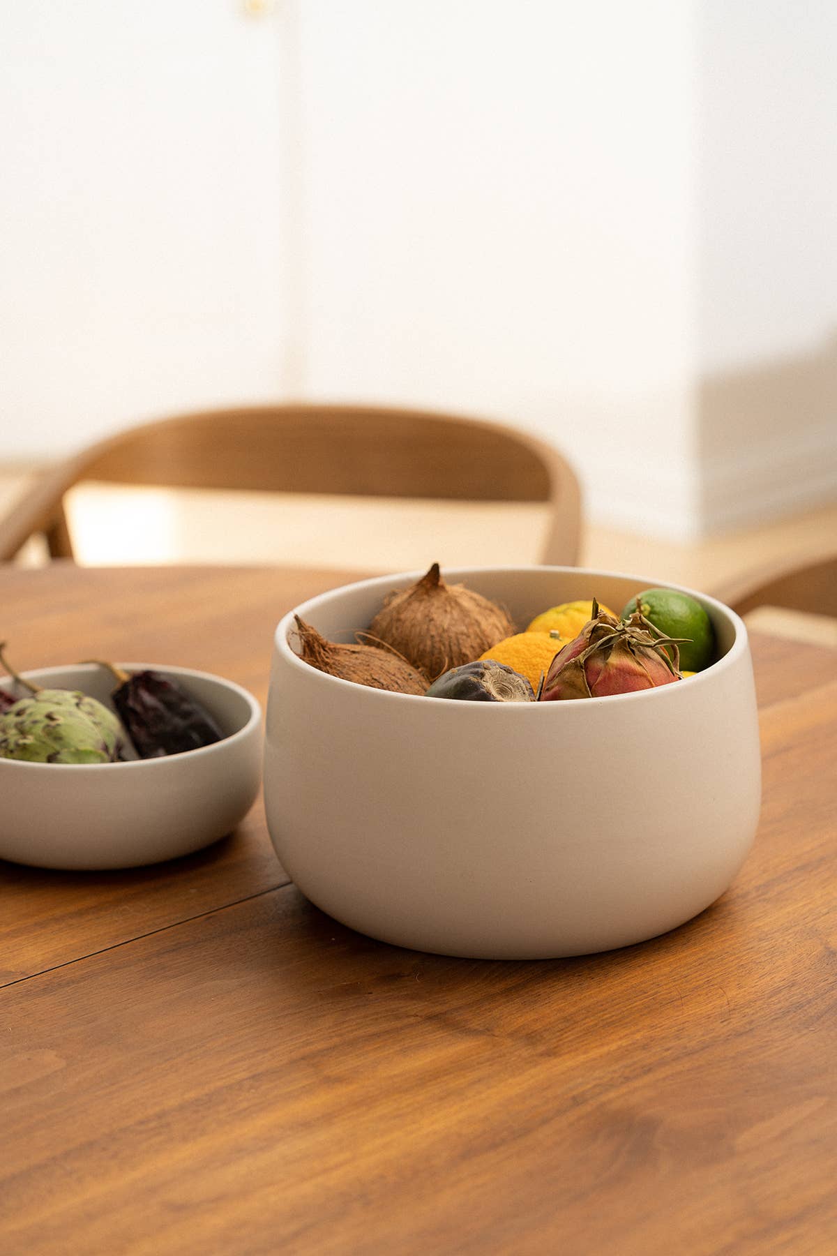 Stoneware Serving Bowl 120 oz: Matte White