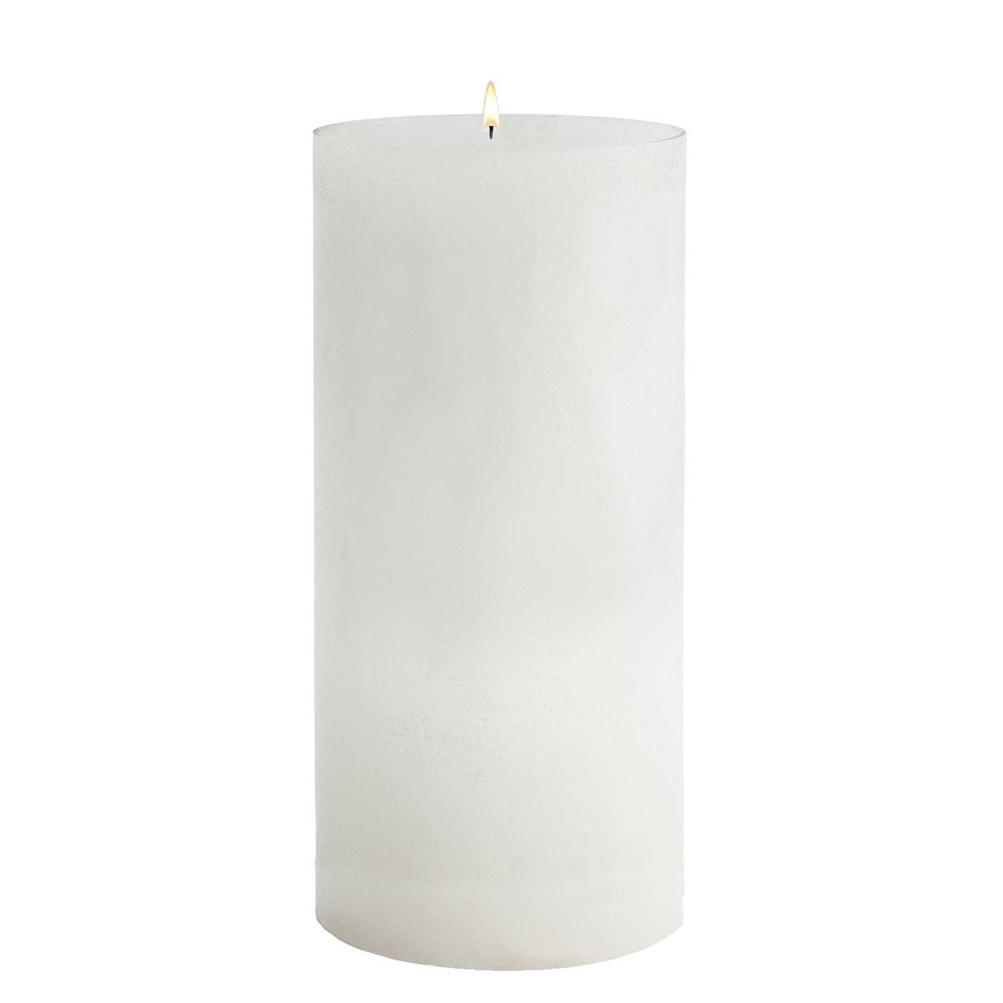 White Pillar Candles: 4x12