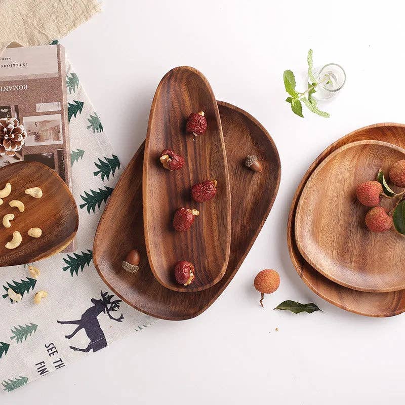 Acacia Snack Tray 5-Piece Set