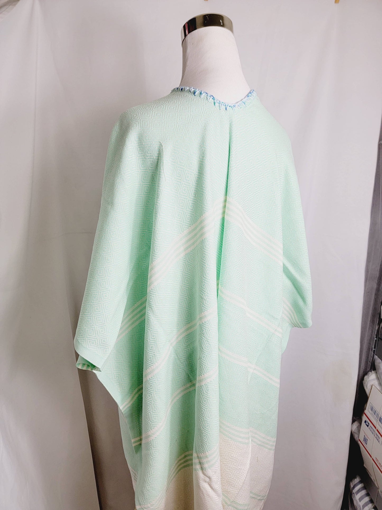 Beach cover-up, Hand made Honey comb wave Cotton cover