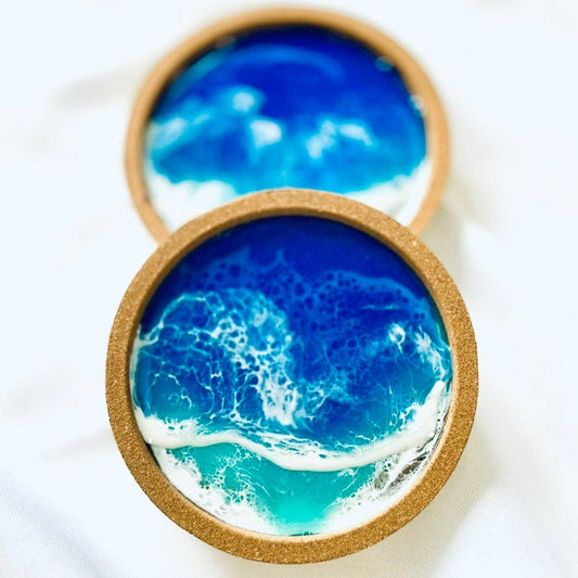 Beach and Ocean Theme Cork Coaster