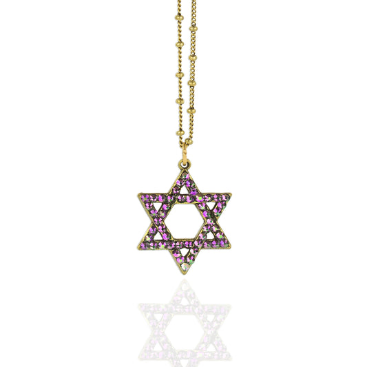 Shira Crystal Star of David Necklace