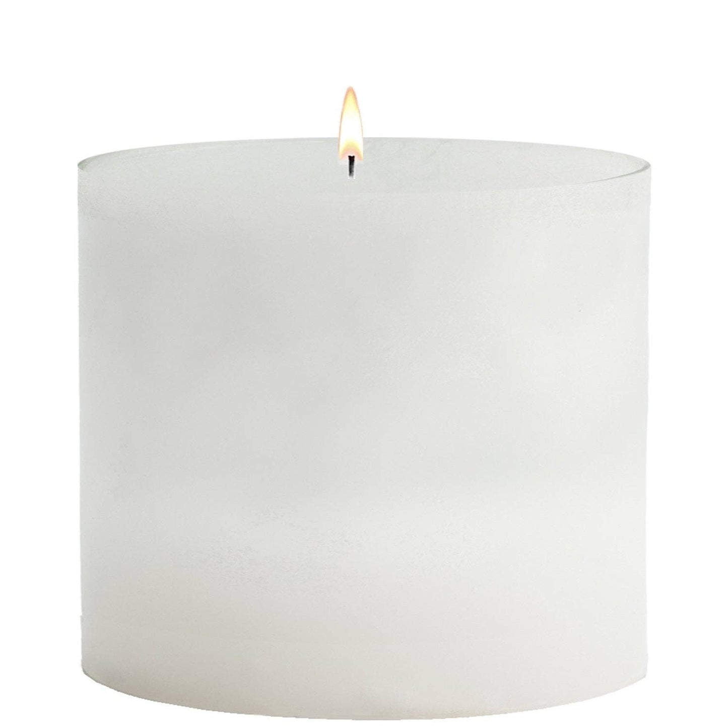 White Pillar Candles: 4x12