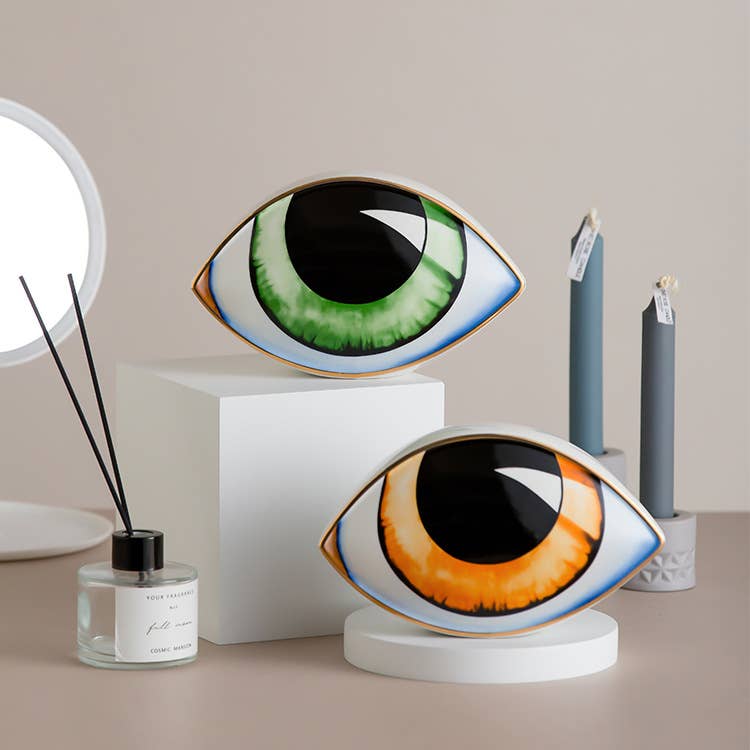 Lucky Eye Ceramic Statue