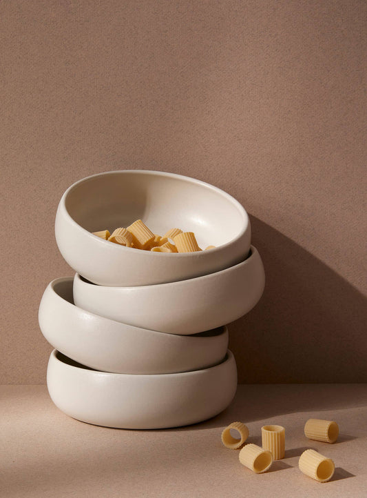 Stoneware Tapas Bowl | Ewa 5.9": Matte White