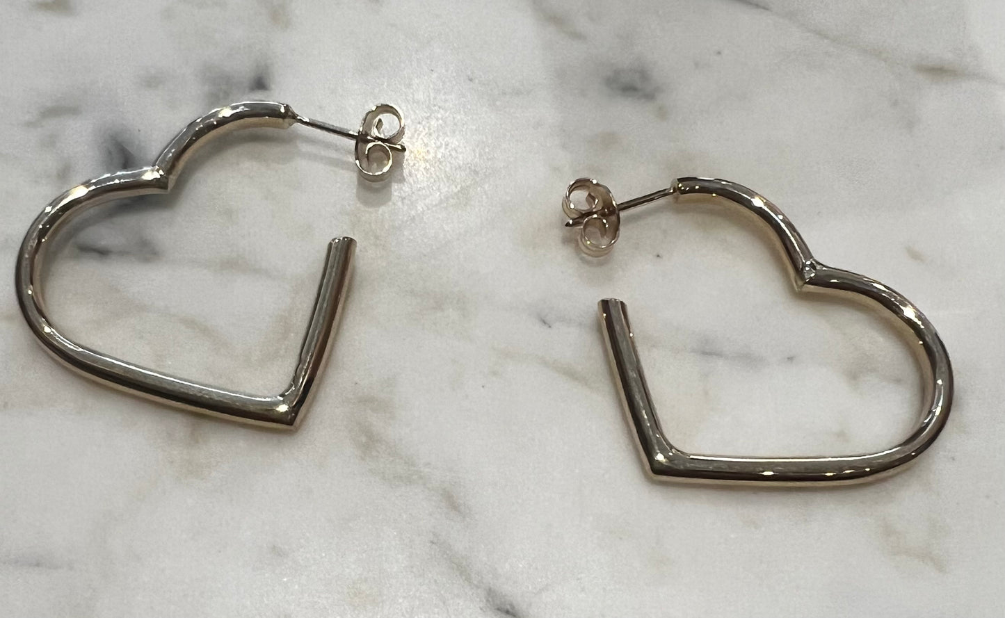 Heart Hoop Earrings