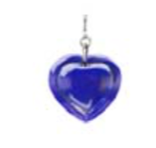 Ten Thousand Things cut lapis heart charm