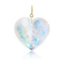 Ten Thousand Things extra-large split moonstone heart charm