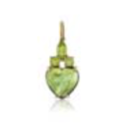 Christina Alexiou green tourmaline heart pendant