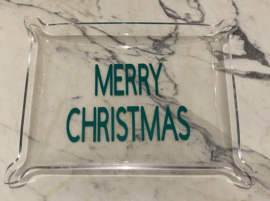 Merry Christmas Acrylic Tray