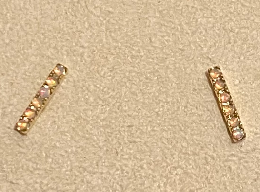 Opal Bar Earring-Single