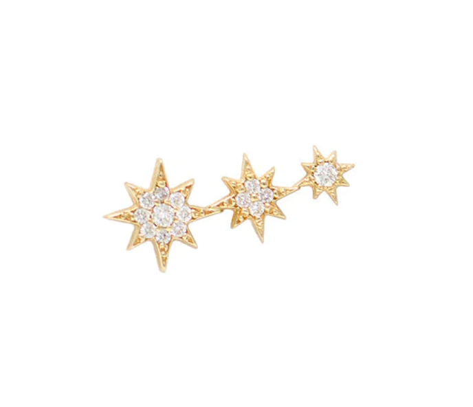 Aztec Michelle Northstar Trio Stud-Pair