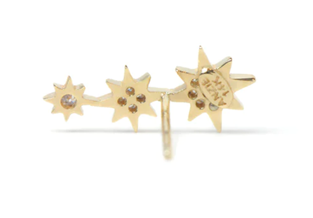 Aztec Michelle Northstar Trio Stud-Pair