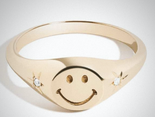 Smile Signet Ring