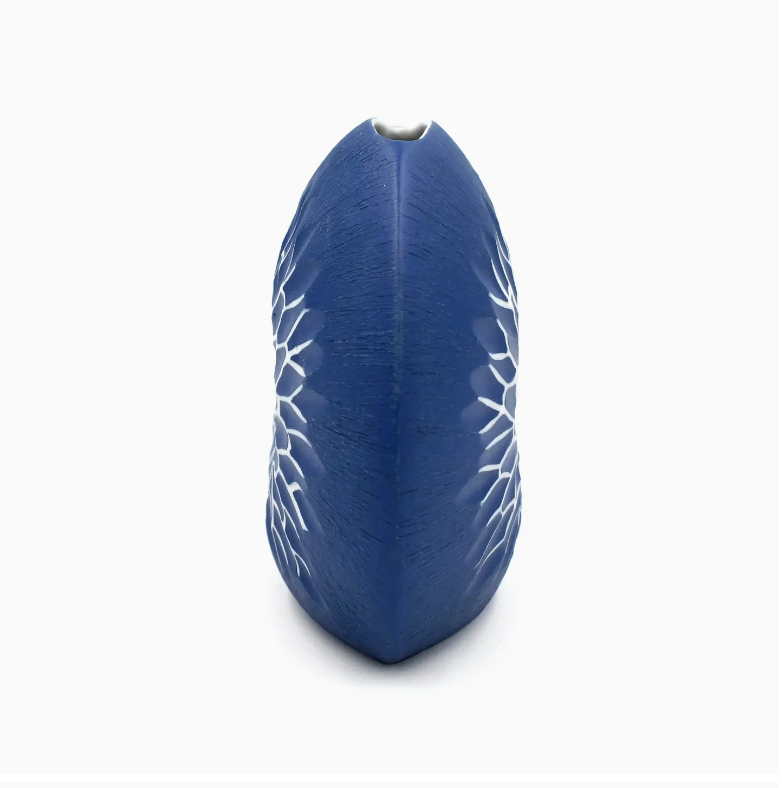 Blue Porcelain Bud Vase