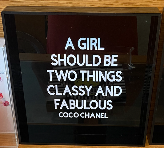 A Girl Should be two things tray