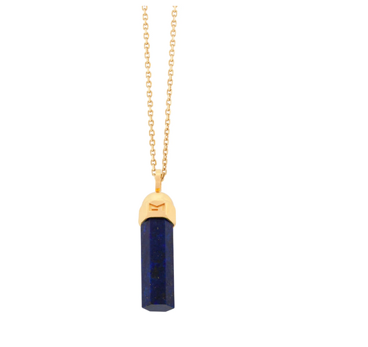 Lapis Bolt Necklace