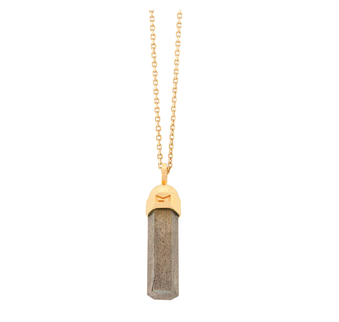 Labradorite Bolt Necklace