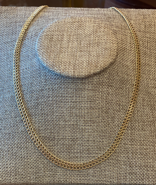 Gold Double Chain Necklace