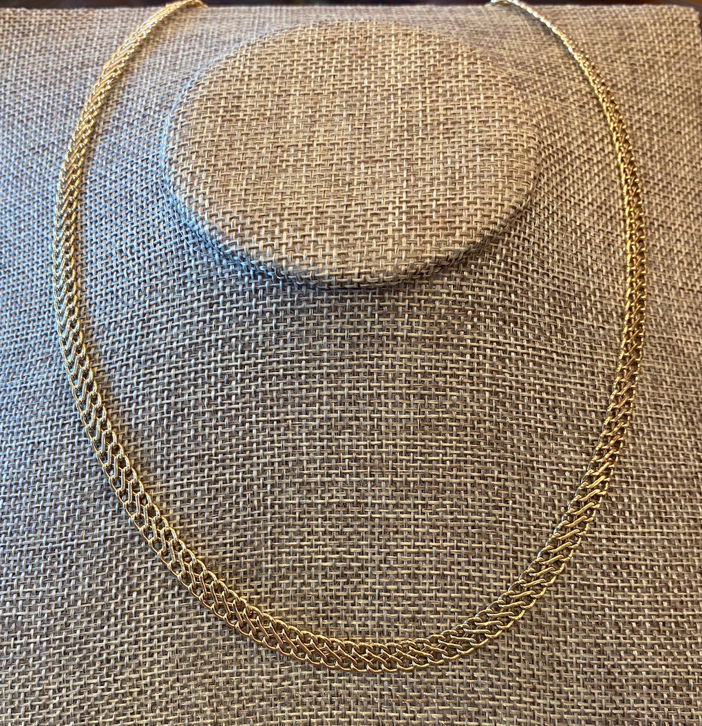 Gold Double Chain Necklace