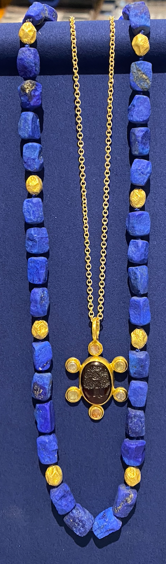 Lapis Nuggets Necklace