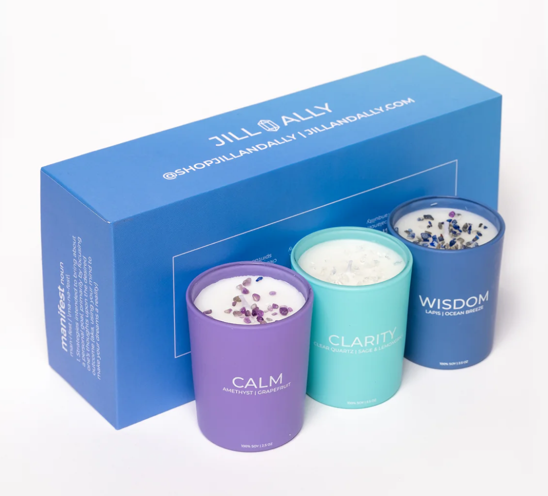 Jill and Ally Crystal Manifestation Candles