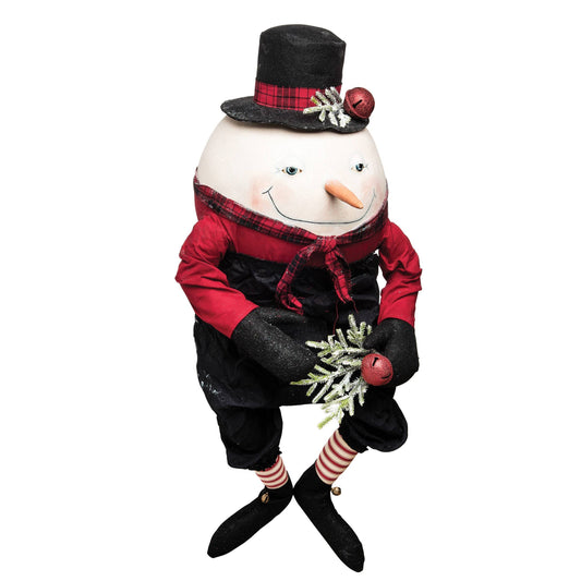 Abercrombie Snowman Gathered Traditions Art Doll