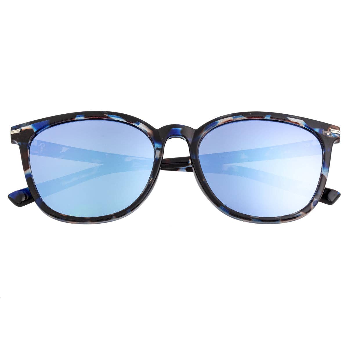 Bertha Piper Polarized Wayfarer Sunglasses: Clear/Clear