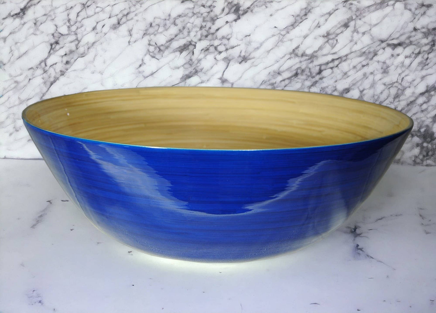 Bamboo Banquet Bowl: Ice Blue