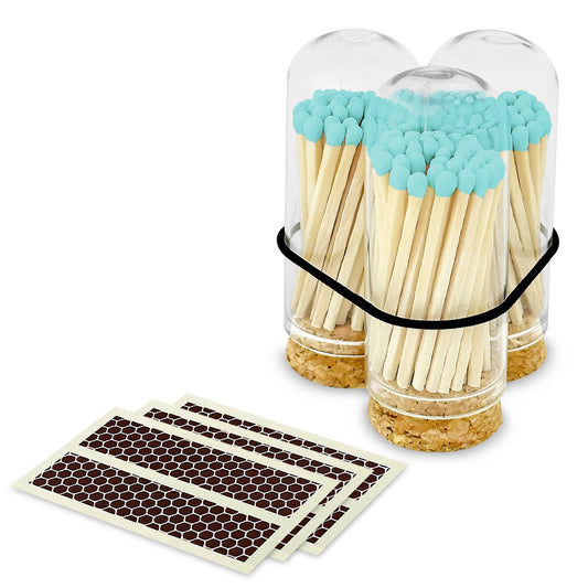 2" Matches + Mini Cloche - Light Blue