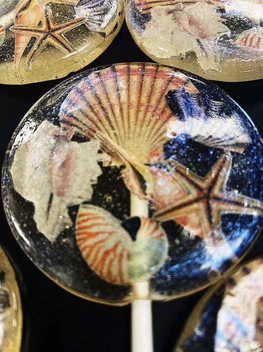 Summer Seashell Lollipops