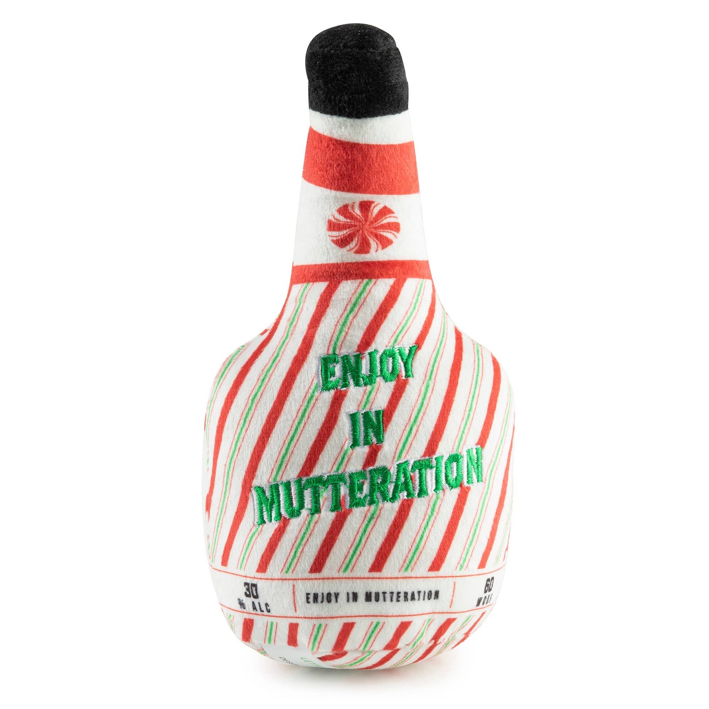 Puppermint Schnapps Bottle Christmas Dog Toys