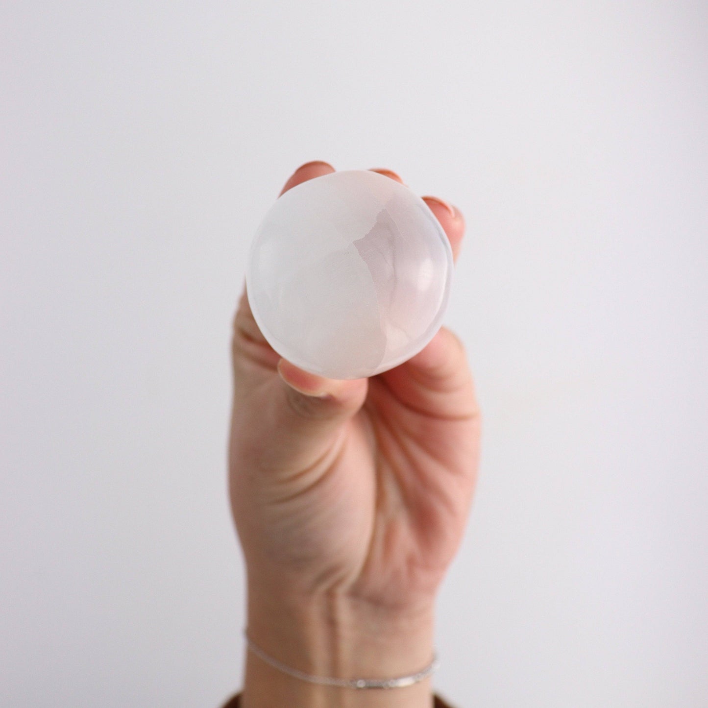 Selenite/Satin Spar Small Sphere