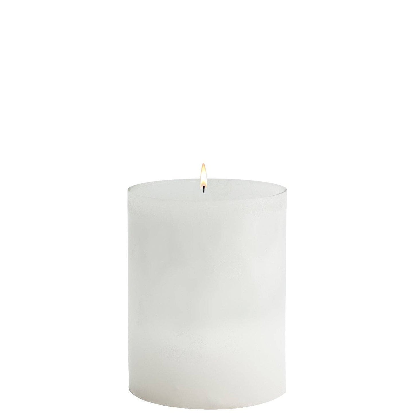 White Pillar Candles: 4x12