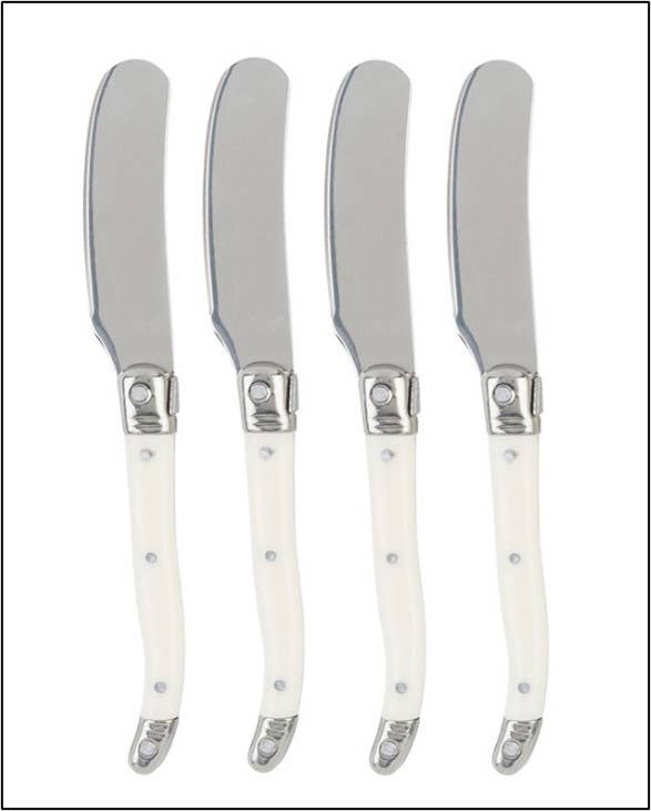 Laguiole 4-Piece Spreader Set with Faux Ivory Handles