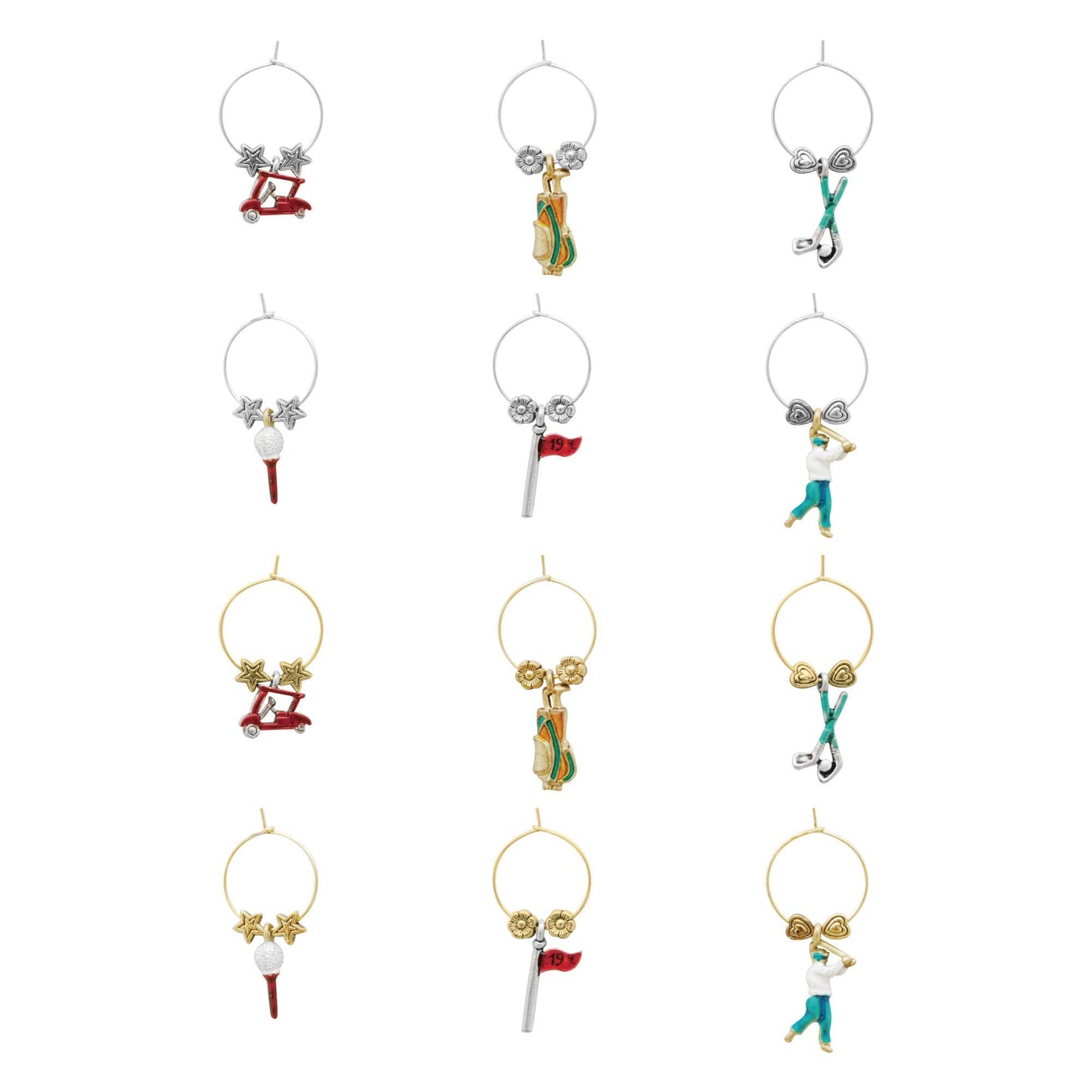 12-Piece Fore Wine Charms